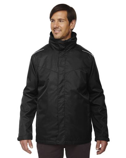 Custom Embroidered Core 365 Mens Tall 3-In-1 Jacket with Fleece Liner - 88205T